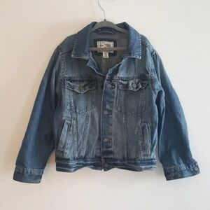 The Children's Place Classic Blue Denim Jean Jacket Snap Buttons Size S